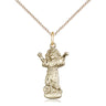 14kt Gold Filled Divino Nino Divine Child Jesus Medal Necklace 3/4 inch with 18 inch chain by Bliss