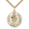 14kt Gold Filled Venerable Matt Talbot Patron Saint Medal Necklace 1 x 7/8 inch with 24 inch chain by Bliss