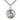 Sterling silver St. Lawrence patron saint medal necklace with 24 inch curb chain, handcrafted by Bliss Manufacturing