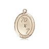 14kt Solid Gold First Penance Medal Pendant 3/4 x 1/2 inch handcrafted in USA by Bliss