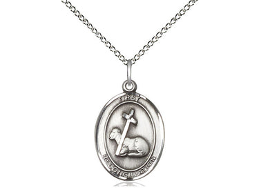 Sterling silver First Reconciliation medal necklace 3/4 inch medal with 18 inch chain by Bliss Manufacturing