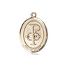 14kt solid gold Matrimony medal pendant 3/4 inch by Bliss Manufacturing