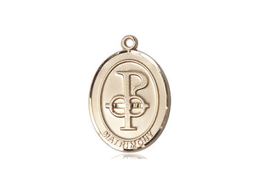 14kt solid gold Matrimony medal pendant 3/4 inch by Bliss Manufacturing