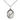 Sterling Silver Catholic Graduation Medal Necklace with 3/4 x 1/2 inch pendant on 18 inch chain by Bliss Manufacturing