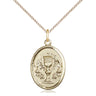 14kt gold filled chalice pendant necklace 3/4 inch by 1/2 inch with 18 inch chain by Bliss Manufacturing USA
