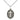 Sterling silver medium Catholic cross and EMT medal necklace with 3/4 x 1/2 inch pendant on 18 inch chain by Bliss Manufacturing