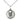 Sterling Silver Pope Pius X patron saint medal necklace with 18 inch chain, 3/4 x 5/8 inches, handmade by Bliss