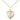 14kt Gold Filled Small Catholic heart Communion pendant necklace 5/8 x 1/2 inches on 18 inch chain by Bliss