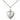 Sterling Silver Small Heart Communion Pendant Necklace 5/8 inch by 1/2 inch with 18 inch chain by Bliss Manufacturing