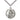 Sterling Silver St. Hubert of Liege Catholic patron saint medal necklace 1x7/8 inch with 24 inch chain by Bliss
