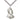 Sterling Silver Saint Pius X medium patron saint medal necklace with 24 inch chain by Bliss