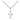 Sterling Silver Small Catholic Cross Necklace 1/2 x 1/4 inch pendant with 18 inch chain by Bliss