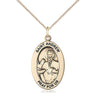 14kt Gold Filled St. Andrew the Apostle Patron Saint Medal Necklace 1x1/2 inch with 18 inch Chain by Bliss