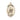14kt solid gold St. Agatha patron saint medal pendant, 1x1/2 inch, handcrafted heirloom by Bliss