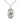 Sterling Silver St. Agatha patron saint medal necklace with 18 inch chain handcrafted by Bliss Manufacturing USA