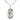 Sterling Silver St Anthony of Padua Patron Saint Medal Necklace 1 inch by half inch pendant 18 inch chain handcrafted Bliss Manufacturing USA