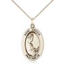 14kt Gold Filled St. Cecilia Patron Saint Medal Necklace 1 inch by 1/2 inch with 18 inch Chain by Bliss
