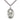 Sterling silver St. Bernadette patron saint medal necklace with 24 inch chain by Bliss Manufacturing