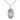 Sterling Silver St. Genevieve Patron Saint Medal Necklace 1x1/2 inch on 18 inch Chain by Bliss
