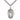 Medium Sterling Silver St. Genevieve Patron Saint Medal Necklace 1 x 1/2 on 24 Inch Chain by Bliss