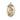 14kt solid gold St. Hubert of Liege medal pendant 1 inch by half inch handcrafted in USA by Bliss Manufacturing