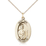14kt Gold Filled St. Jude Thaddeus Patron Saint Medal Necklace 1 inch by 1/2 inch with 18 inch Chain by Bliss