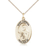14kt Gold Filled St. Theresa Patron Saint Medal Necklace 1 x 1/2 inches on 18 inch chain by Bliss