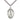 Sterling silver Our Lady of Fatima medal necklace 1 x 1/2 inch with 24 inch chain by Bliss