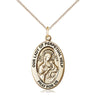 14kt Gold Filled Medium Our Lady of Perpetual Help Medal Necklace 1 x 1/2 inches 18 inch chain Bliss