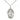 Sterling silver St. Elizabeth Ann Seton medal necklace with 18 inch chain, handcrafted in USA by Bliss