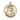 14kt Solid Gold St. Louise de Marillac Patron Saint Medal Pendant 1 inch by 7/8 inch handcrafted by Bliss
