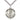 Sterling silver St. Christopher patron saint medal necklace 1 inch by 7/8 inch pendant 24 inch chain Bliss USA