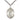 Sterling silver St. Christopher patron saint medal necklace with 24 inch chain by Bliss Manufacturing