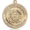 14kt Solid Gold Coast Guard St. Michael the Archangel medal pendant, 3/4 inch square, handcrafted by Bliss Manufacturing USA