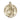 14kt Solid Gold St. Martin de Porres Patron Saint Medal Pendant 1 inch by 7/8 inch by Bliss