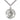Sterling silver St. Martin de Porres patron saint medal necklace with 24 inch curb chain by Bliss Manufacturing