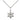Small Sterling Silver Star of David with Cross Necklace 1/2 inch pendant on 18 inch chain by Bliss