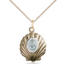 14kt Gold Filled Miraculous Medal Necklace 3/4 x 5/8 inch with 18 inch chain by Bliss USA