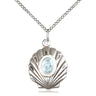 Sterling Silver Miraculous Medal Necklace 3/4 x 5/8 inches with 18 inch chain handcrafted by Bliss