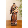 8 inch hand-painted Saint Anthony of Padua statue from Toscana Collection holding Christ Child and lilies