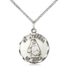 Sterling Silver St. Theresa of Lisieux Patron Saint Medal Necklace 3/4 x 5/8 with 18 inch chain by Bliss