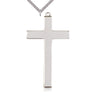Extra Large Sterling Silver Catholic Cross Necklace 3 1/4 x 1 3/4 inches with 24 inch chain by Bliss