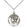 Sterling Silver St. Elizabeth Ann Seton Medal Necklace 3/4 inch by 5/8 inch on 18 inch chain by Bliss