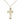 Gold Filled Catholic Cross Necklace 7/8 x 1/2 inches on 18 inch Curb Chain by Bliss Manufacturing