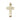 14kt Solid Gold Catholic Cross Medal Pendant 7/8 x 1/2 inches handcrafted in USA by Bliss Manufacturing