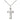 Sterling Silver Medium Catholic Cross Necklace 7/8 x 1/2 inch pendant on 18 inch curb chain by Bliss