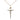 Gold filled medium Catholic crucifix necklace 1 x 1/2 pendant with 18 inch chain by Bliss Manufacturing