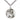 Sterling silver St. Andrew patron saint medal necklace with 1x7/8 inch pendant on 24 inch chain by Bliss