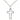 Sterling Silver Medium Cross Necklace 7/8 x 1/2 inches on 18 inch chain handcrafted by Bliss