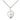 Sterling Silver Small Heart and Cross Necklace 1/2 x 3/8 inches on 18 inch chain by Bliss